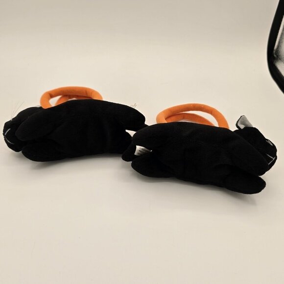 Vintage Halloween Black Cat Mini Plush Purses Blip Kitty Cat Bags Set Of 2 - Picture 5 of 9